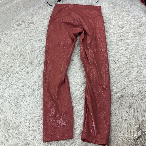 Lululemon Wunder Under High-Rise Crop 23" *Shine Acclimatize Soft Cranberry Pink - Picture 3 of 5